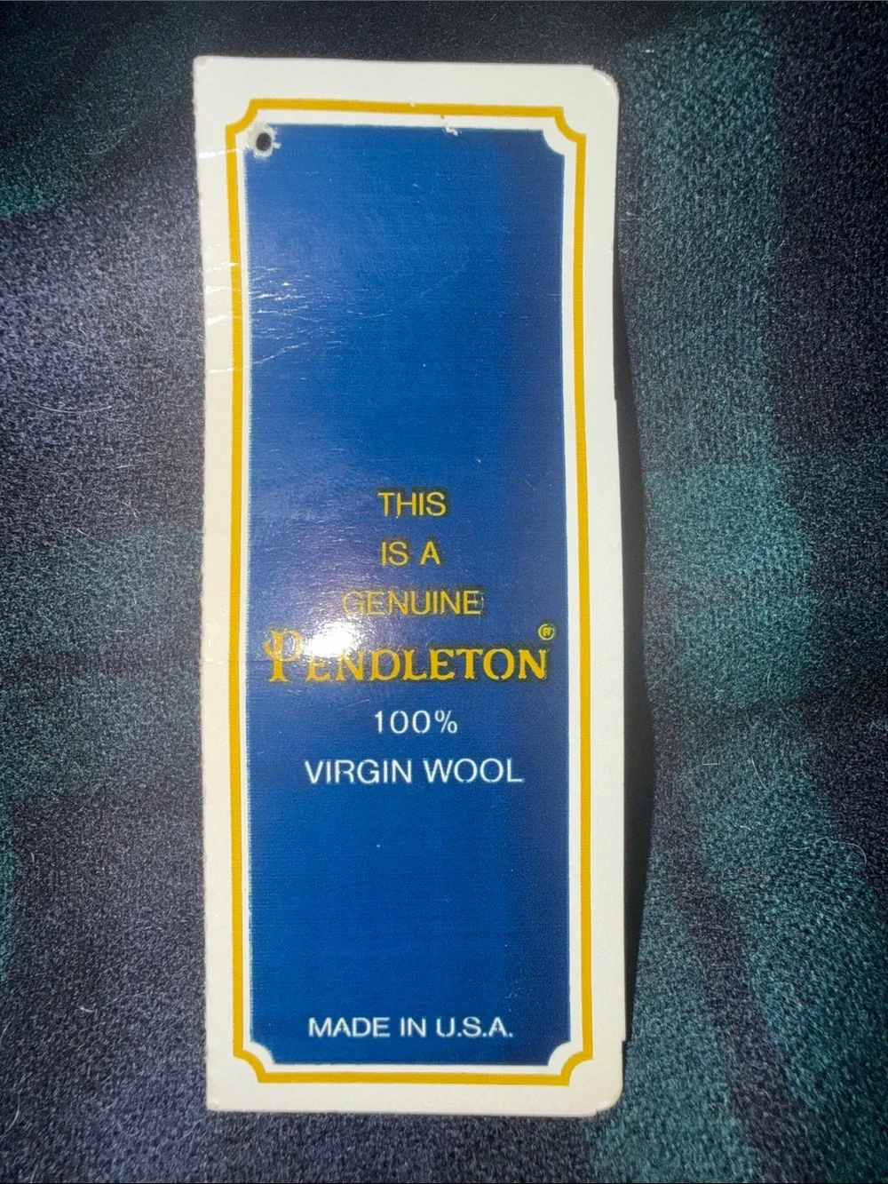 VTG Pendleton 100% Virgin Wool Black Watch Tartan Plaid Scarf Made in USA